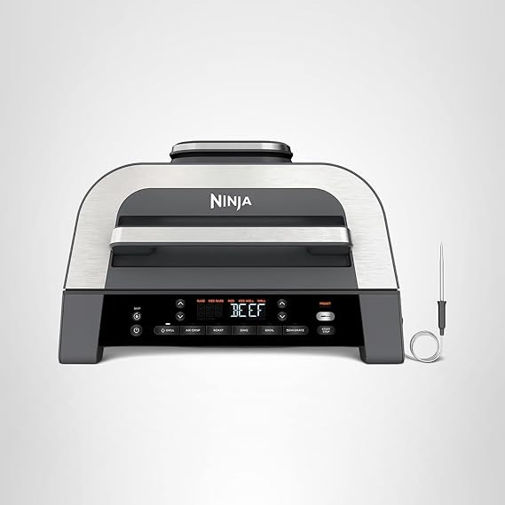 Ninja DG551 Foodi Smart XL 6-in-1 Indoor Grill with Air Fry, Roast, Bake, Broil, & Dehydrate, Foo... | Amazon (US)