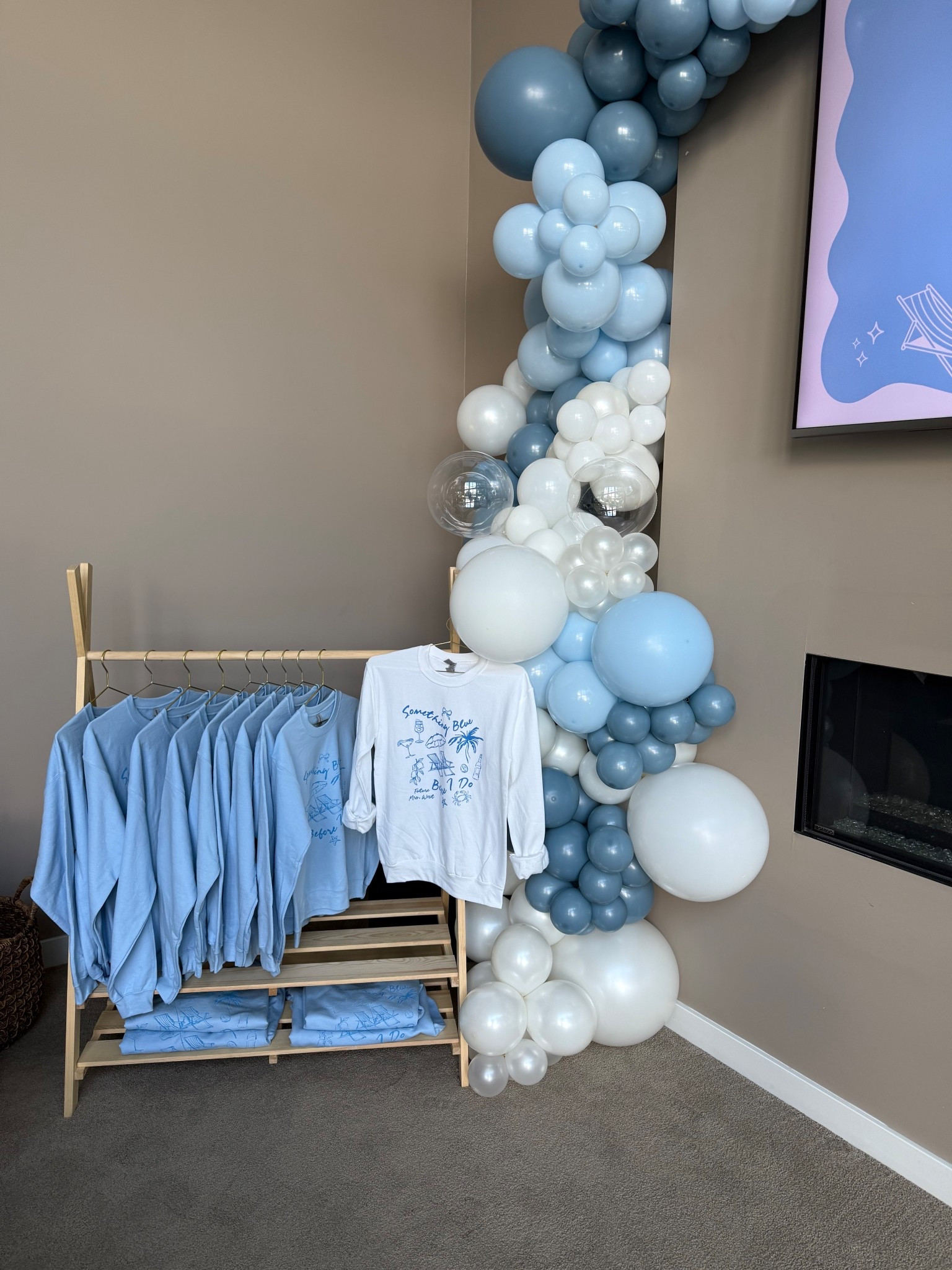 The cutest custom sweatshirts for Something Blue Before I Do! 🩵 I did light blue for the Bach crew and white for the bride! 

#LTKWedding