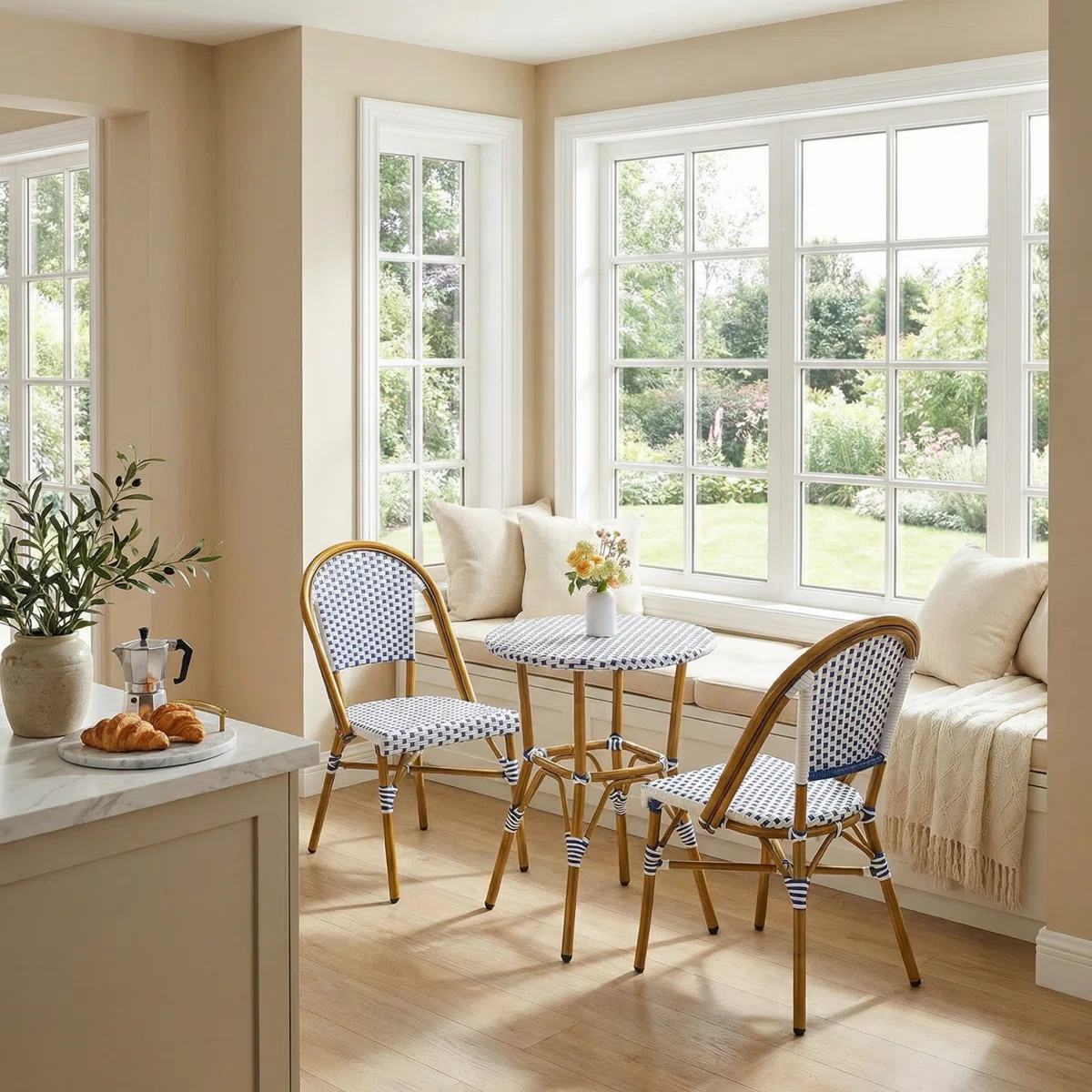 French Country 2 - Person Round Outdoor Dining Set, Patio Bistro Set | Wayfair North America