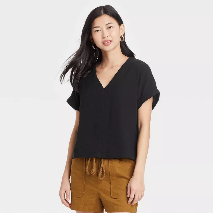 Women's Short Sleeve Blouse - Universal Thread™ | Target