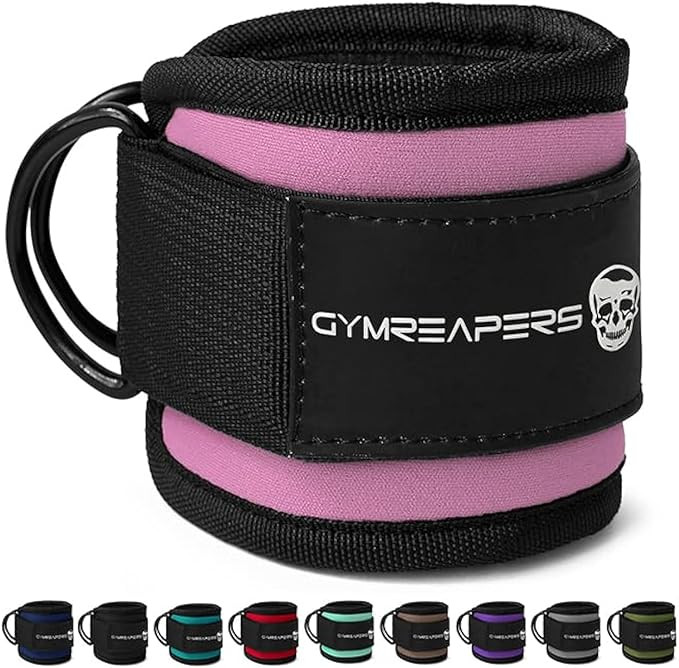 Gymreapers Ankle Straps For Cable Machine Kickbacks, Glute Workouts, Lower Body Exercises - Adjus... | Amazon (US)