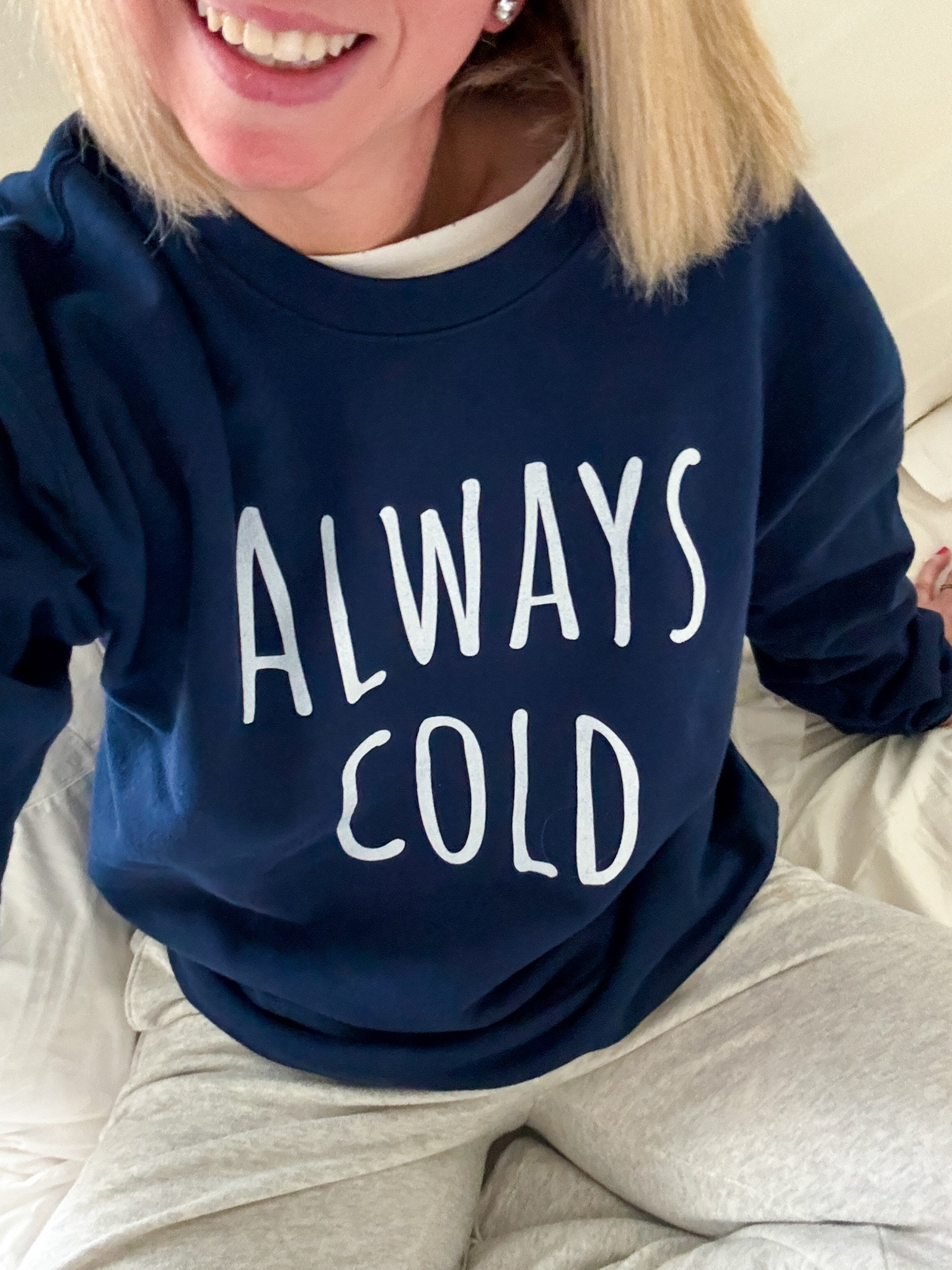 Sweatshirt size medium - sized up one size 

#LTKFindsUnder50 #LTKOver40 #LTKSaleAlert