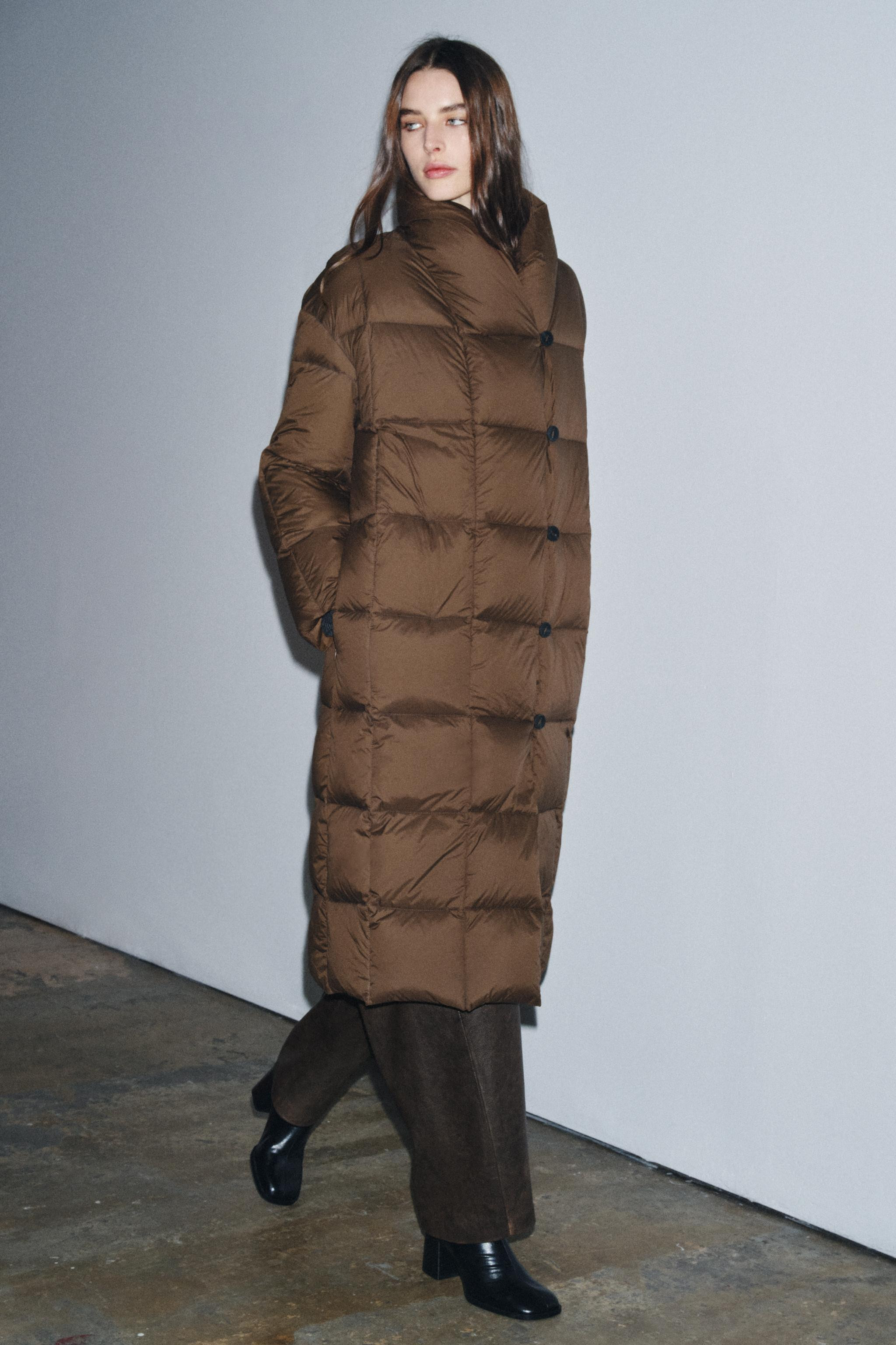 ZW COLLECTION LONG DOWN PUFFER JACKET | Zara UK