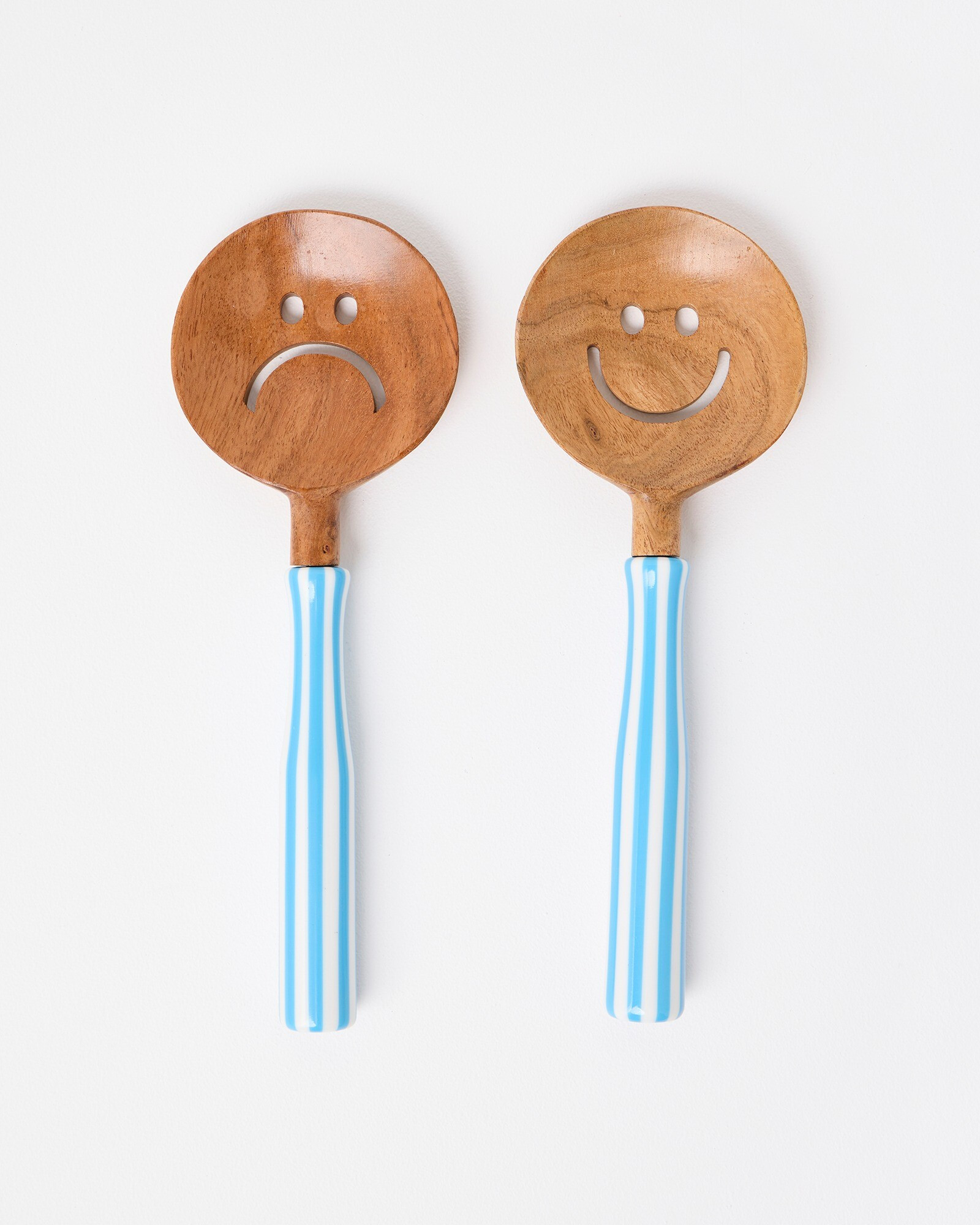 Happy & Sad Face Salad Servers | Oliver Bonas | Oliver Bonas (Global)