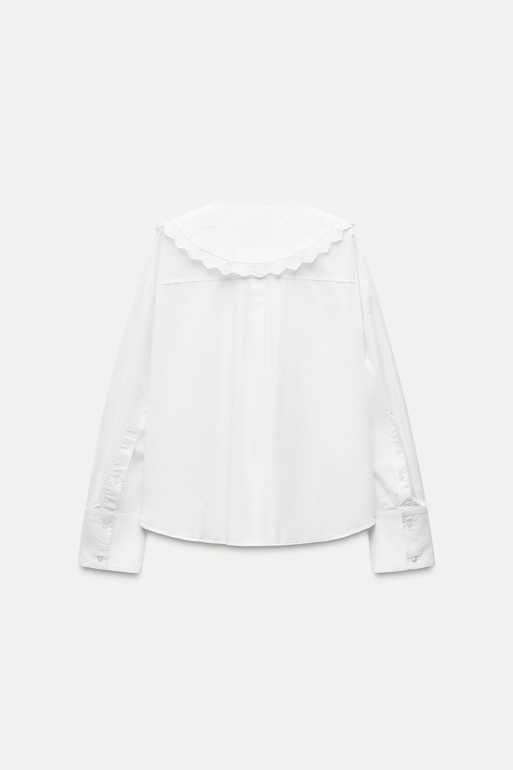 BIB COLLAR POPLIN SHIRT | Zara US