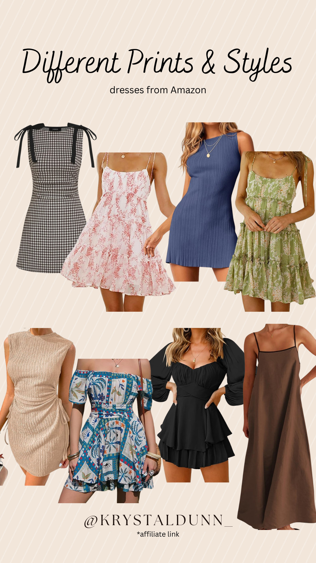 Spring dresses♡ different prints & styles 


#spring #springbreak #spring2026 #summer #summer2026 #amazon #dresses #ootd #budgetfriendly #cute  

 #LTKgrwm #LTKootd