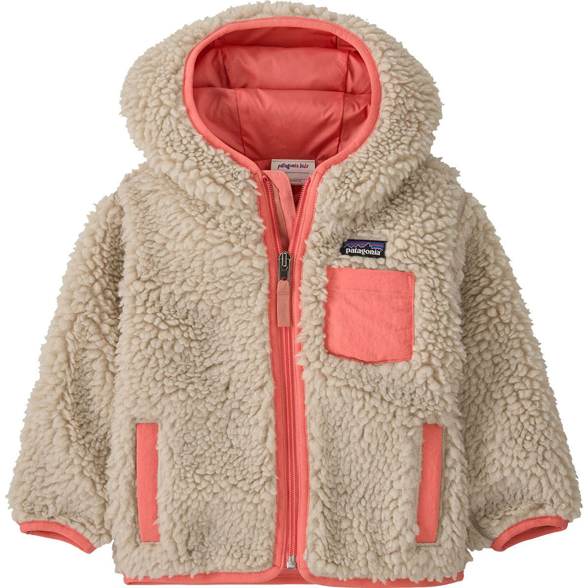 Patagonia Retro-X Hooded Jacket - Toddlers' Natural/Sparkle Pink, 5T | Backcountry