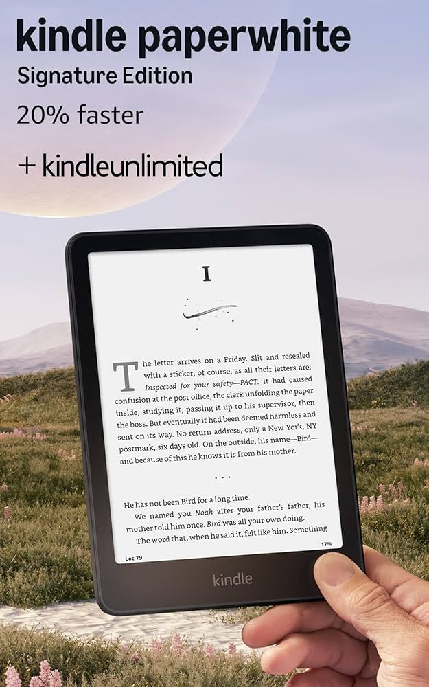 Amazon Kindle Paperwhite Signature Edition 32GB \u2013 20% faster with auto-adjusting front light... | Amazon (US)