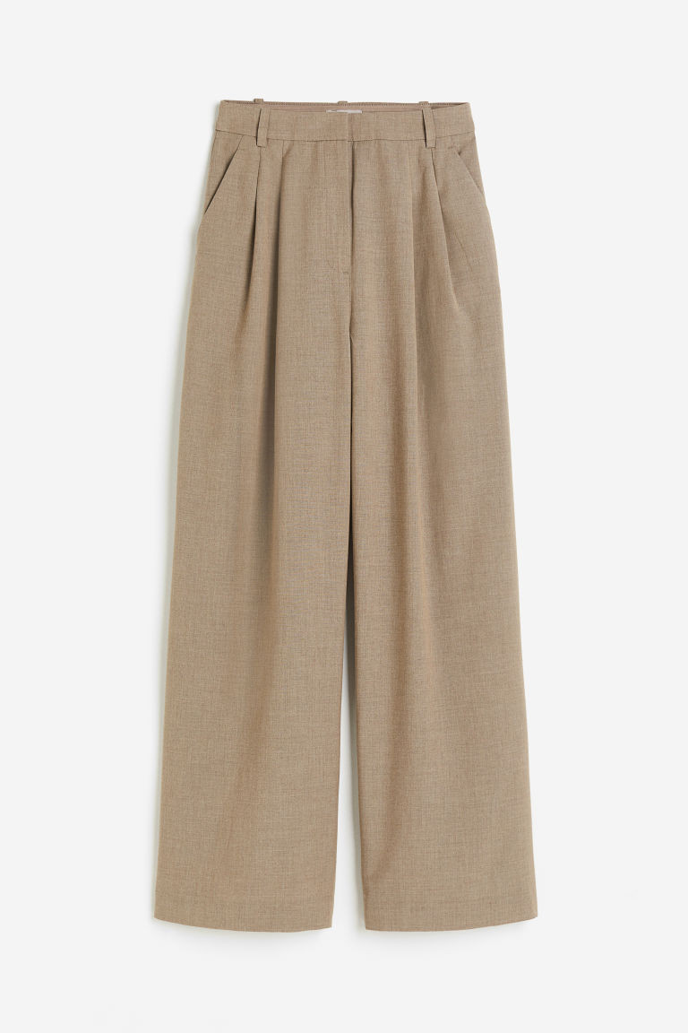 H & M - Wide-leg Pants - Beige | H&M (US + CA)