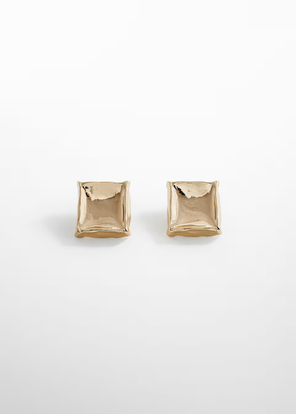 Pendientes textura cuadrados -  Women | Mango United Kingdom | MANGO (UK)