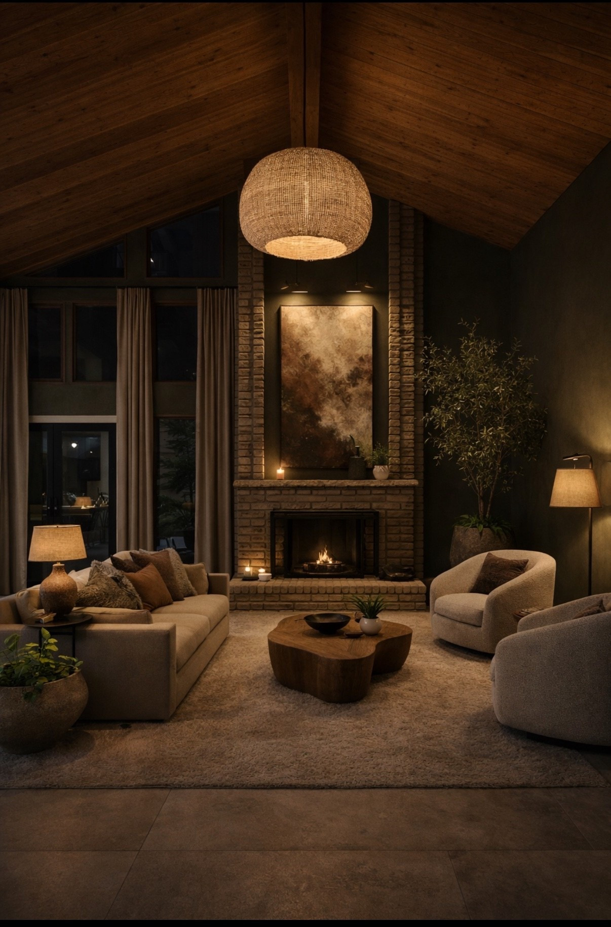 Moody living room design furniture and decor 

#LTKHome #LTKU