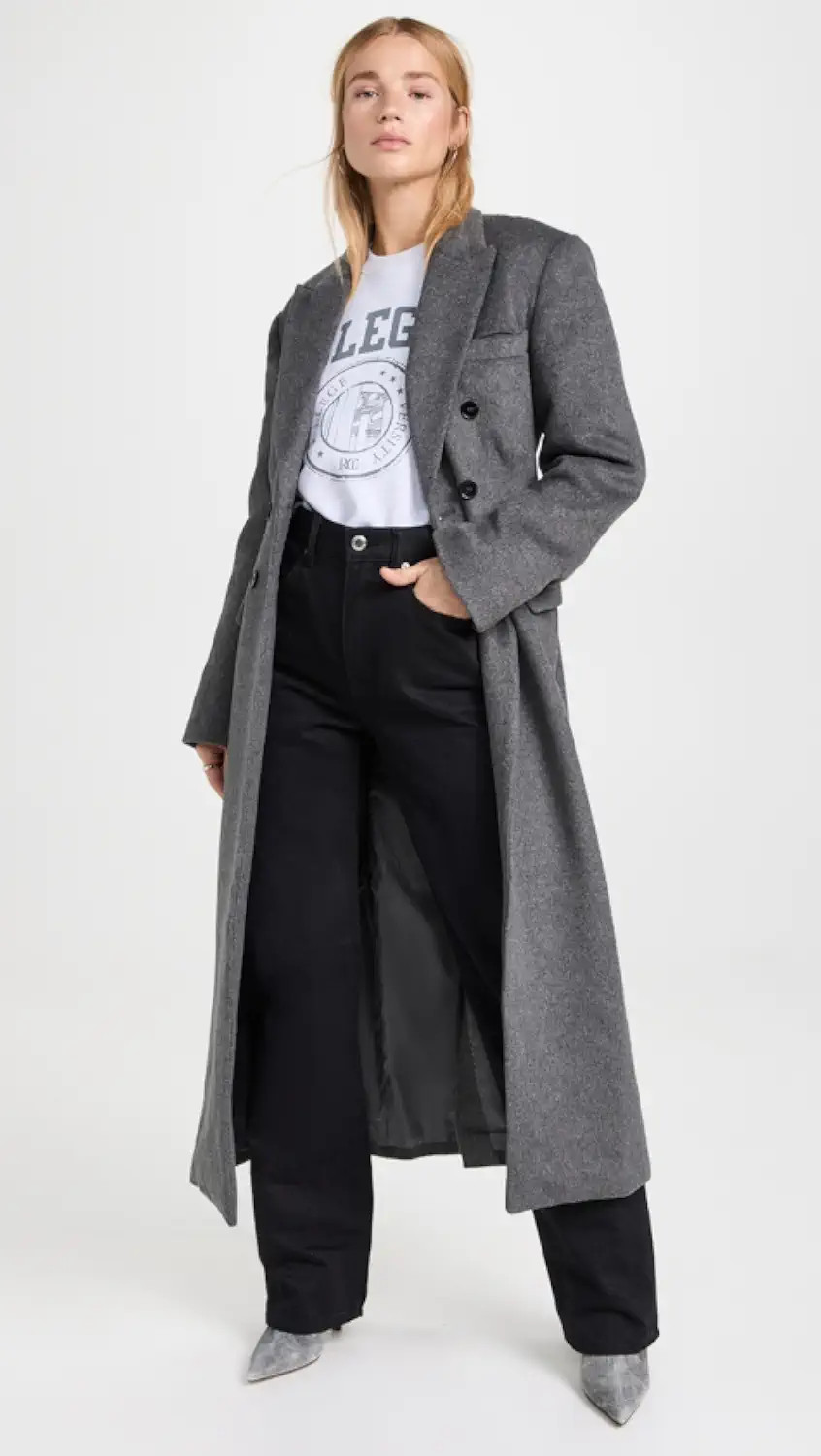 Hourglass Fit Long Coat | Shopbop