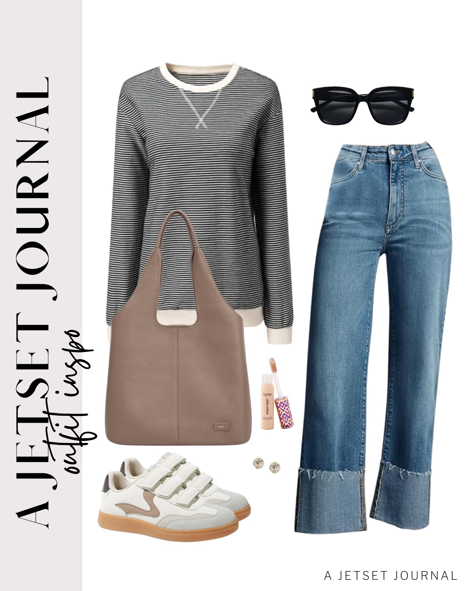 Styling my new striped crewneck pullover for the season. Such an easy go to piece.
faux leather jacket, square sunglasses, wide leg high waisted jeans,  trendy look, viral products, casual outfit idea, how to style, ways to style, amazon fashion, affordable style, shoe inspo, winter to spring outfit, winter to spring style, transitional style

#LTKU #LTKootd #LTKSeasonal