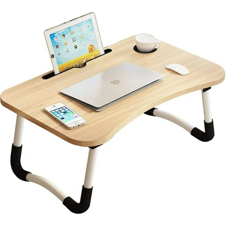 Mighty Rock Laptop Desk Foldable Bed Tray Table Laptop Bed Stand Standing Table for Bed Sofa Couc... | Walmart (US)