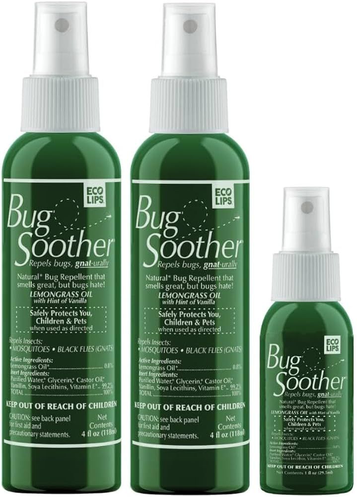 Bug Soother Spray (2, 8 oz) - Natural Insect, Gnat and Mosquito Repellent & Deterrent - Safe Bug ... | Amazon (US)