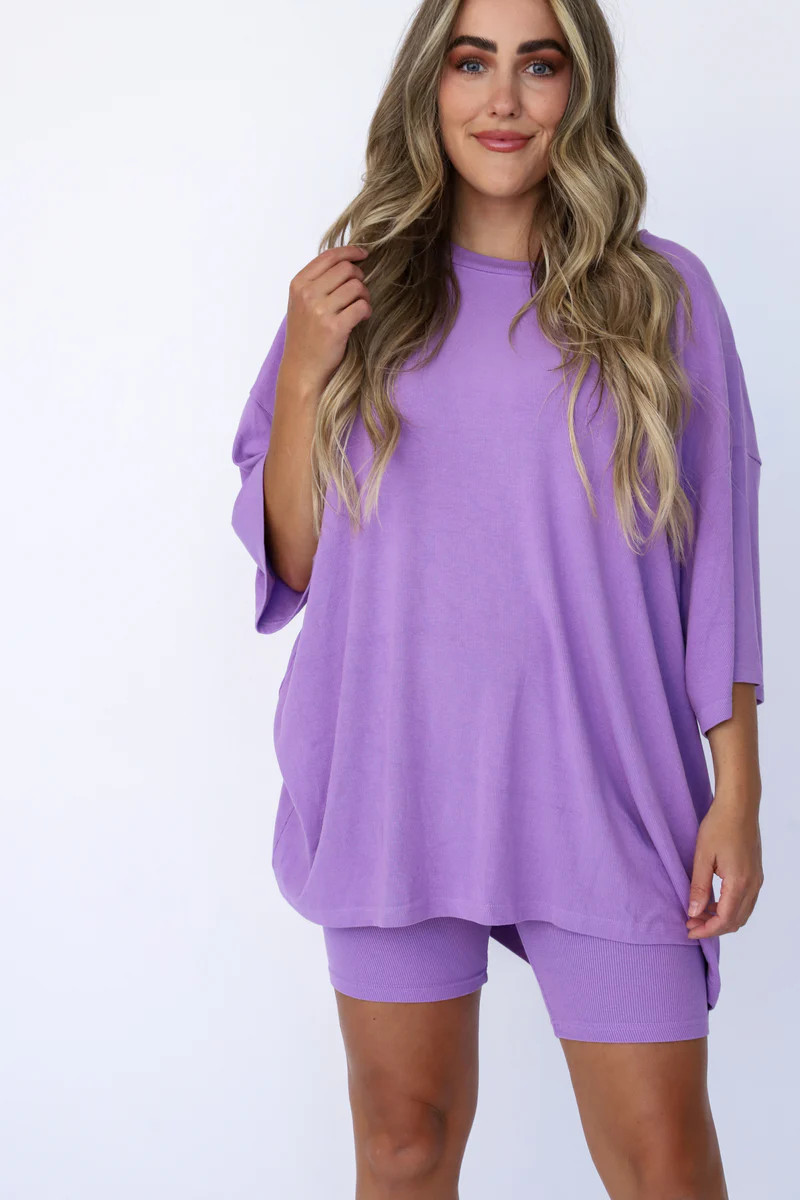 All Weekend Long Set Bright Lilac | The Foxy Kind