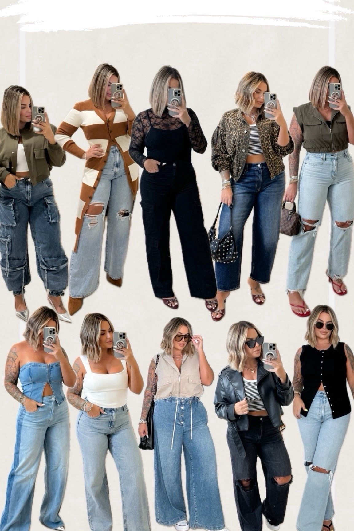 

Top denim finds for fall 

Listed them down below in the order shown in the photo. 

Size info starting top left to right 
Cargo Jean L
Levis 31w/32L
Sofia 12
AE barrel 12 
AE distressed 10r
AE 2 tone 10r 
Dynamite 31 
Anthro wide leg L could have done M 
AE black Jean 10r 
Abercrombie 31r 

Last 4 listed not shown in the photo 
Size M - size down 
Size 31 Agolde ( so so good ) 
Size 12 Amazon barrel 
Size 31 Abercrombie barrel could have done a 30 

Hope this is a helpful buying guide for buying your denim this fall. 

#jeans #denim #midsize 

Follow my shop @shaynaslife on the @shop.LTK

#liketkit 


Follow my shop @shaynaslife on the @shop.LTK app to shop this post and get my exclusive app-only content!

#liketkit #

#LTKFindsUnder100 #LTKSaleAlert #LTKFindsUnder50 #LTKStyleTip #LTKMidsize
