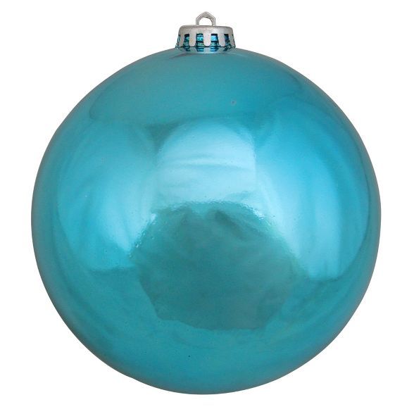 Northlight 6" Shatterproof Shiny Christmas Ball Ornament - Turquoise | Target