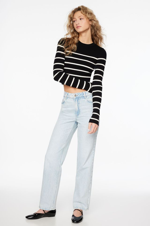 Justina Straight Leg Jeans | Dynamite Clothing