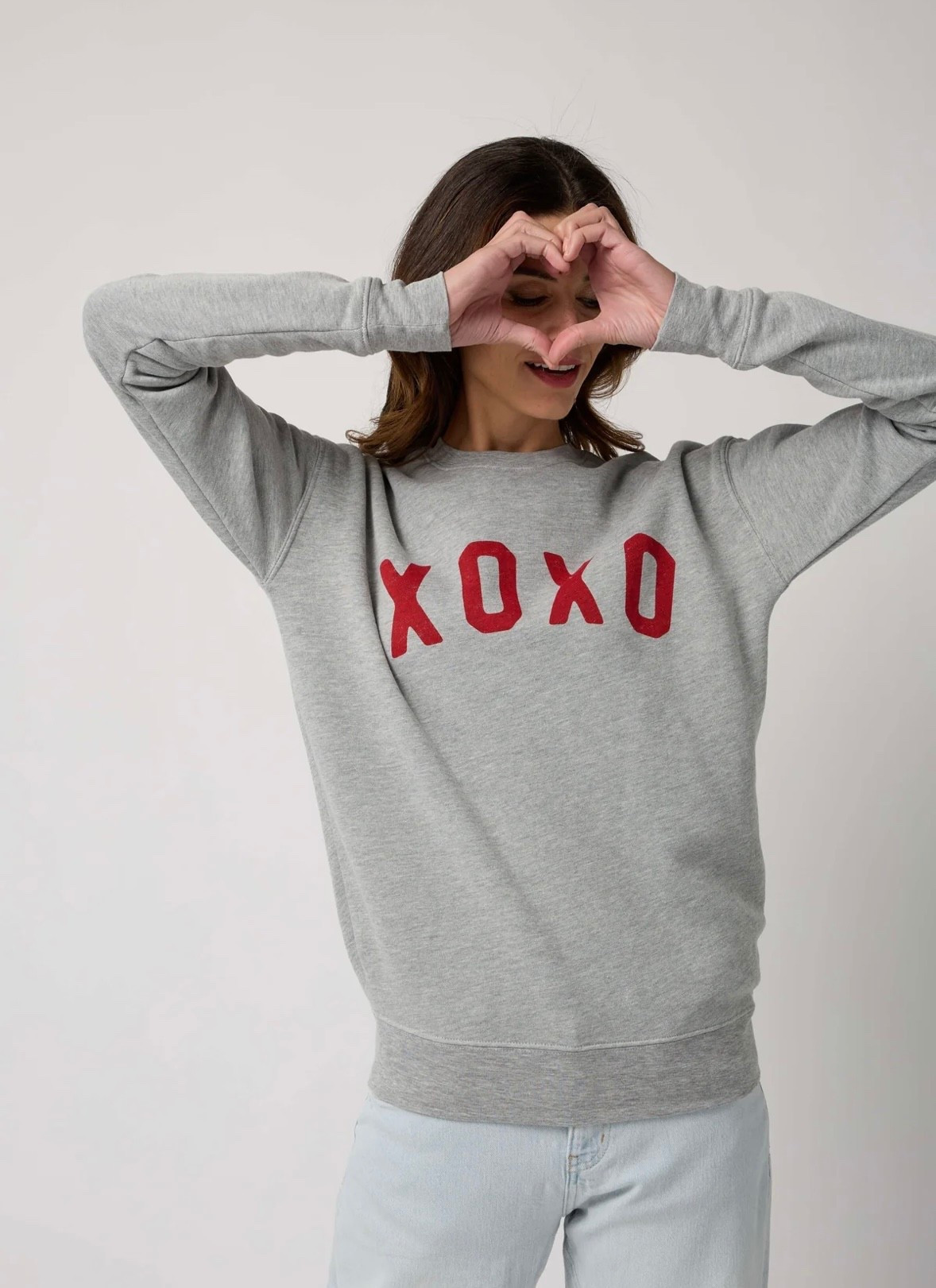 You don’t have to wait for Valentine’s Day to wear this cute XOXO sweatshirt! Wear it every single day to be LOVE. 💝 