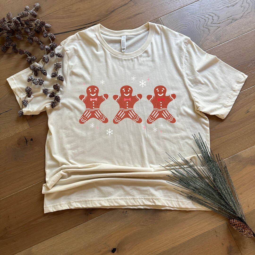 Vintage Gingerbread Tshirt Gingerbread Crew Neck Christmas - Etsy | Etsy (US)