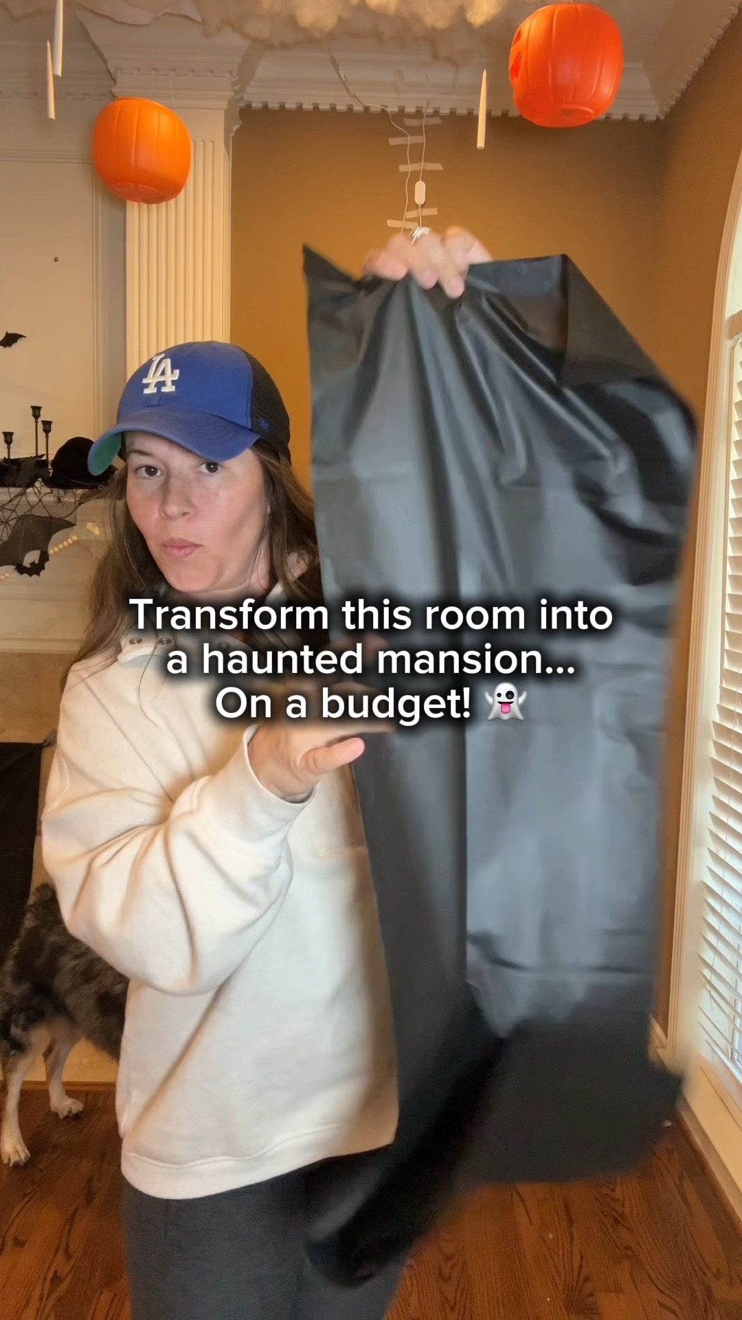 Turning our front room into a haunted mansion for Halloween night 👻

Dollar Tree tablecloths instantly transformed the walls, I made a spooky “gallery” with their skeleton portraits, and the creepy gauze + black LED candles from Walmart clearance finished the look perfectly. 🖤

It’s simple, affordable, and sets the mood for trick-or-treating and Halloween fun tomorrow!

✨ Shop the look + follow @makingfrugalfun for more frugal home + holiday ideas all season long!

#MakingFrugalFun #HalloweenDecor #DIYHalloweenDecor #FrugalHalloween #BudgetDecor #DollarTreeDIY #WalmartFinds #HalloweenHomeDecor #HauntedMansionVibes #SpookyHomeStyle #HalloweenOnABudget #FrugalLivingStyled

#LTKFindsUnder50 #LTKHalloween #LTKHome