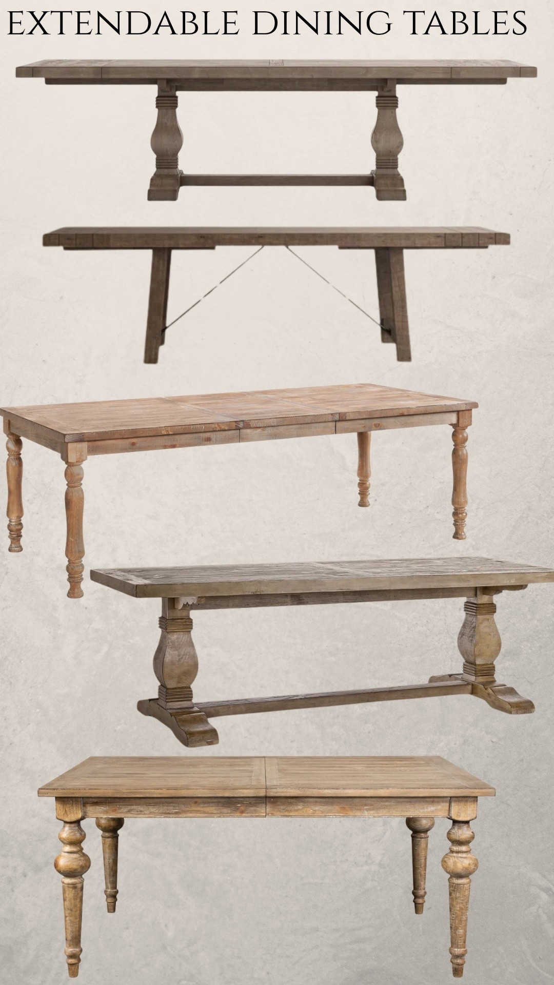 Now is the time to grab those extendable dining room tables for the holidays! So many of them are on sale!  Linking some of my favorites!

@shop.ltk #liketkit liketk.it 
#WayfairPartner  #Wayfair @wayfair #ad

#LTKSaleAlert #LTKHome #LTKFamily