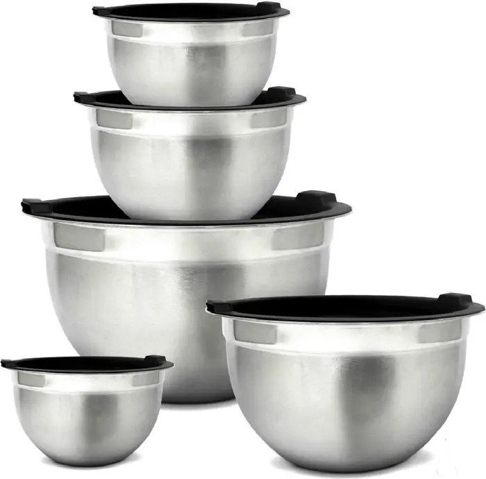 Stainless Steel Mixing Bowls and Airtight Lids - Set of 5 | Nordstrom Rack
