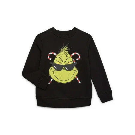 The Grinch Boys’ Graphic Sweatshirt with Long Sleeves, Sizes 4-18 | Walmart (US)