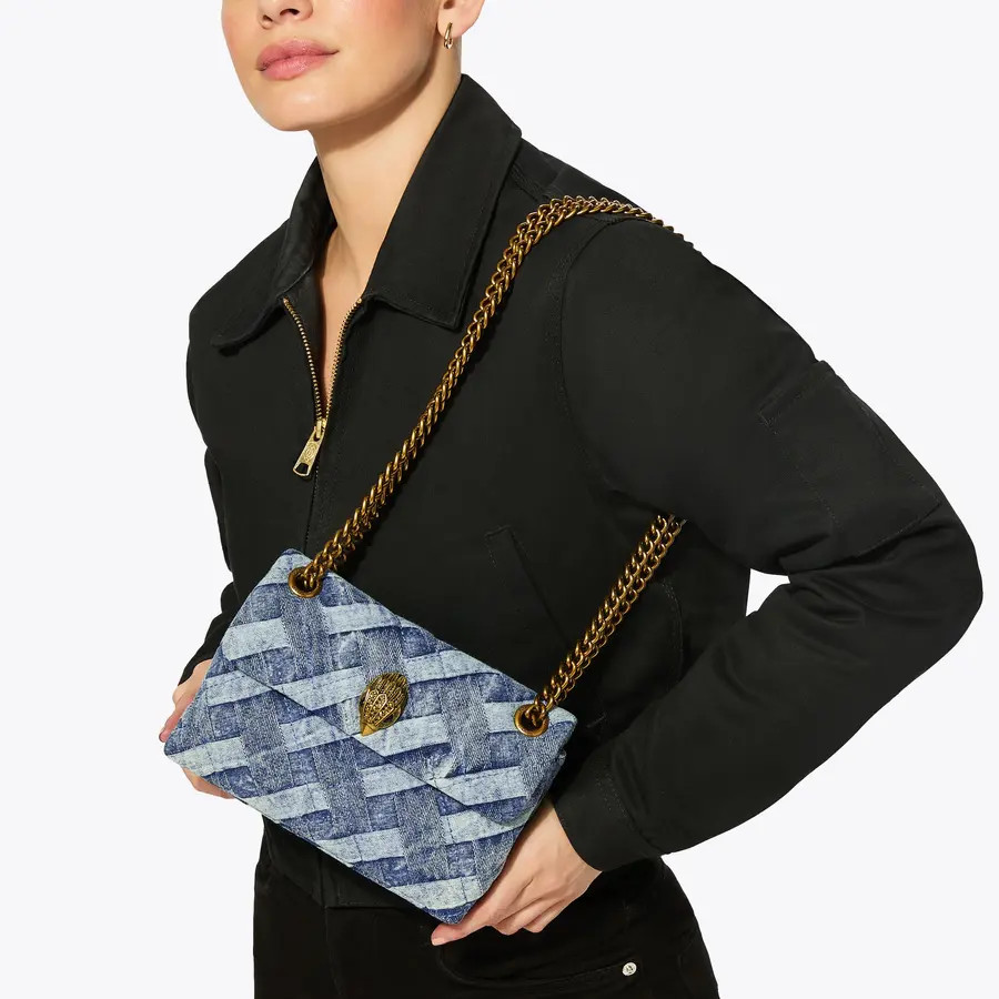 mini denim kensington bag | Kurt Geiger UK