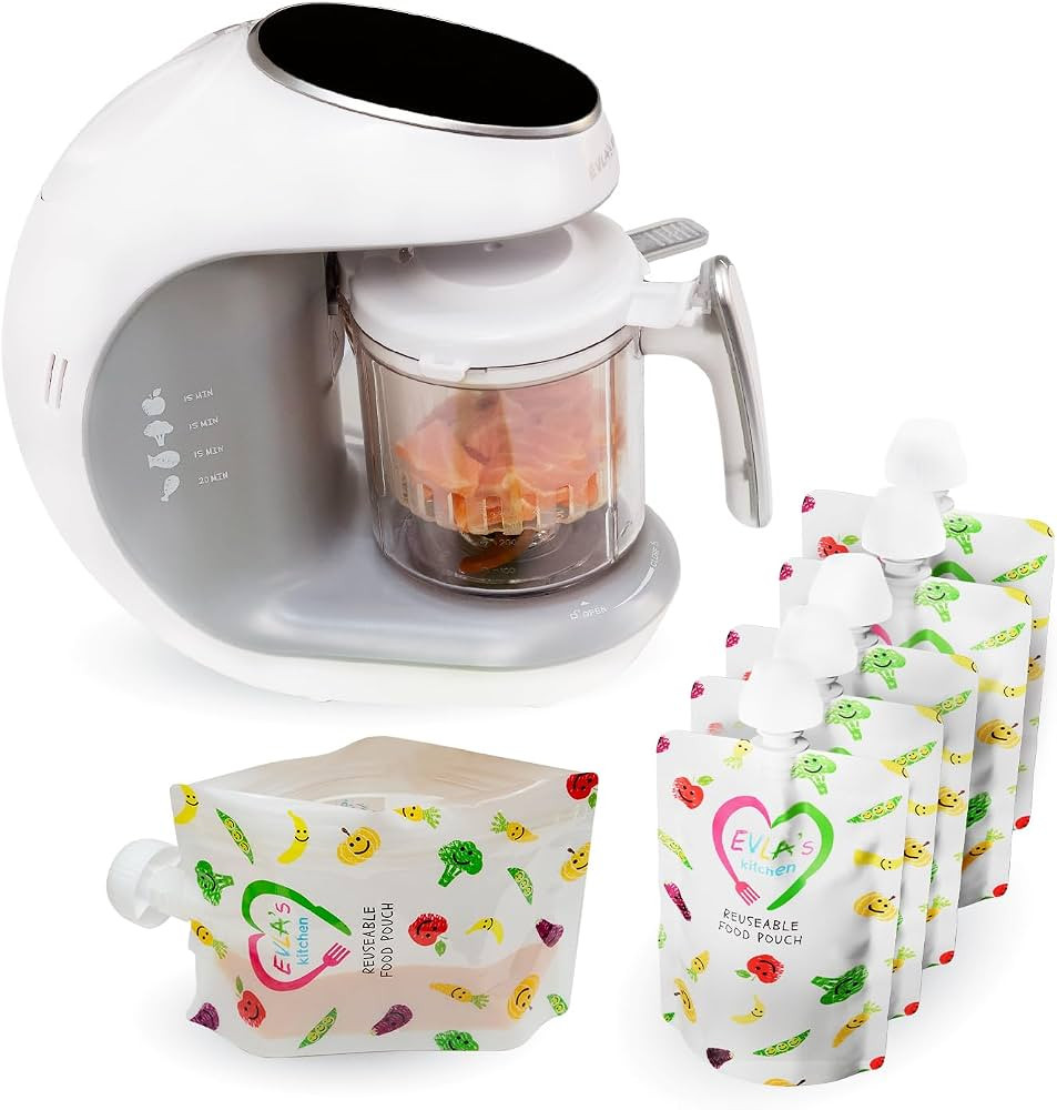 EVLA'S Baby Food Maker, Healthy Homemade Baby Food in Minutes, Steamer, Blender, Baby Food Proces... | Amazon (US)