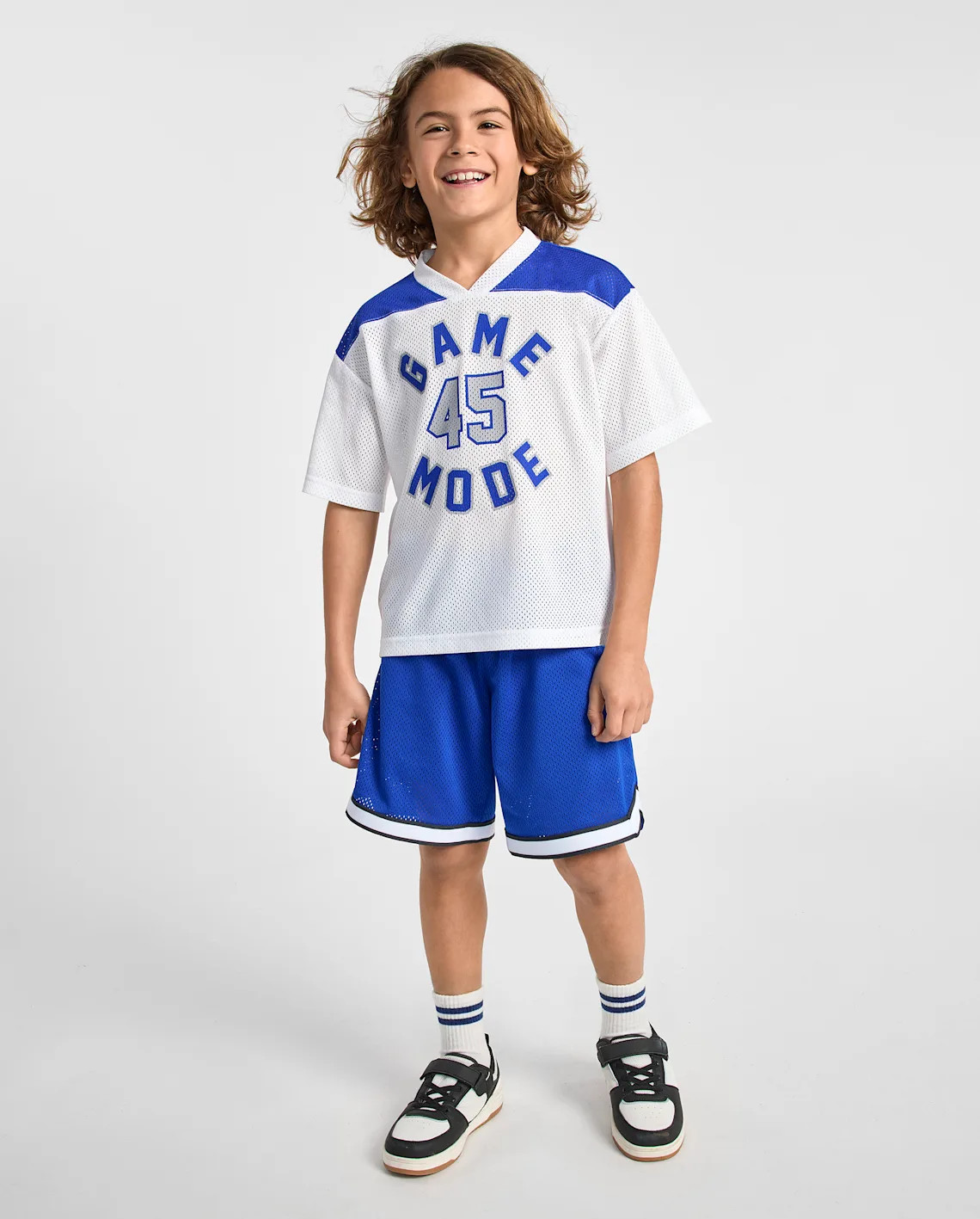 Kids Quick Dry Lined Mesh Active Shorts - blue | The Children's Place