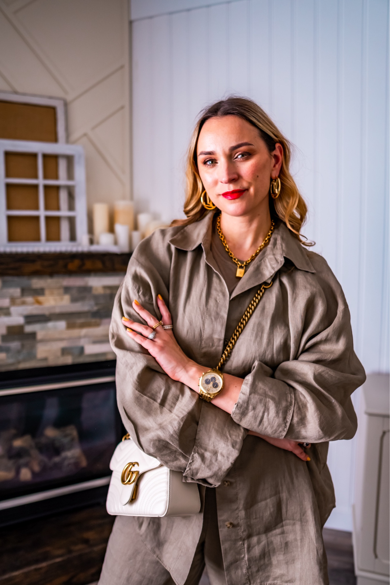 Oversized linen shirt outfit  

#LTKitbag #LTKstyletip #LTKmidsize