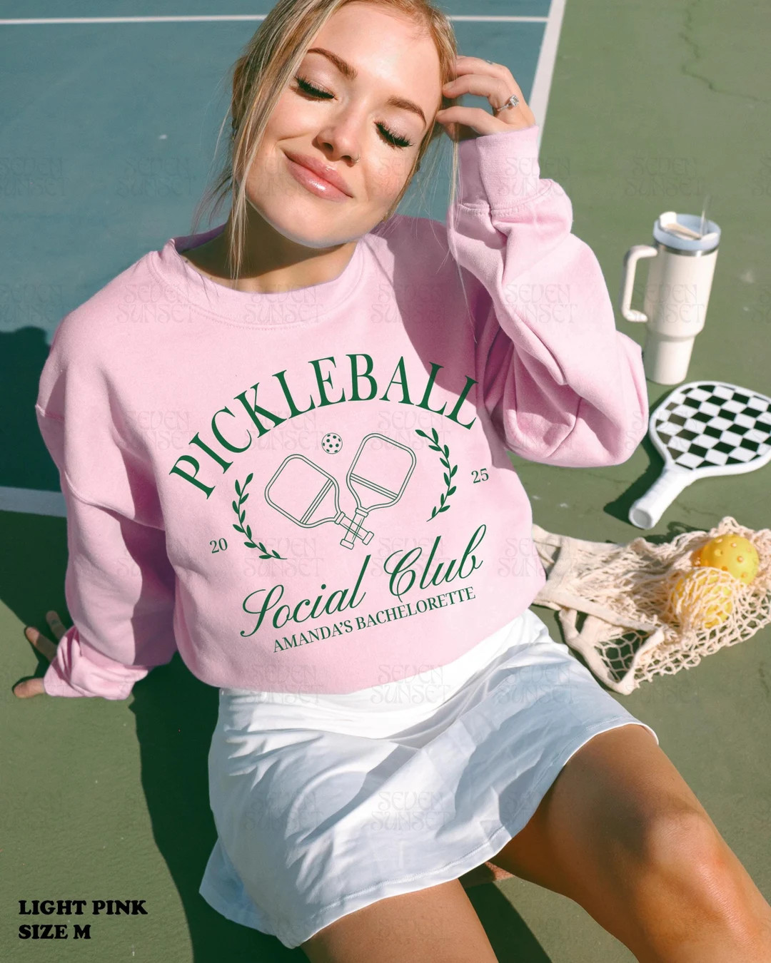 Custom Pickleball Sweatshirt Pickleball Bachelorette Crewneck Pickleball Social Club Shirt Classy... | Etsy (US)
