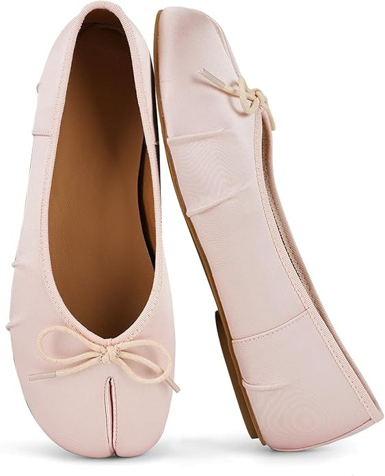 Tabi Shoes Women Split Toe Shoes Wide Width Ballet Flats Comfort Casual Work Shoes for Women Offi... | Amazon (US)