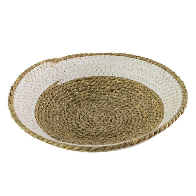 Woven White Decorative Bowl Seagrass & Rope - Foreside Home & Garden | Target