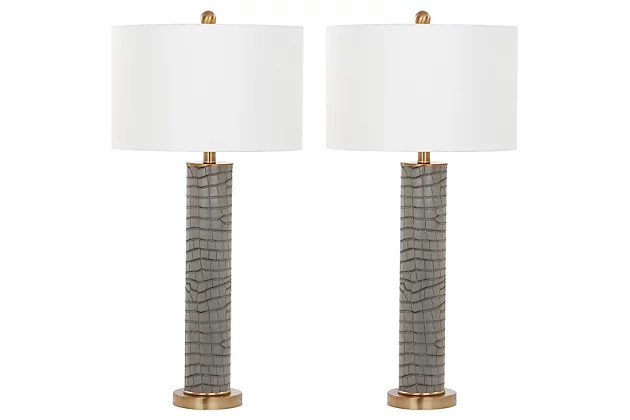 Faux Alligator Table Lamp (Set of 2) | Ashley | Ashley Homestore