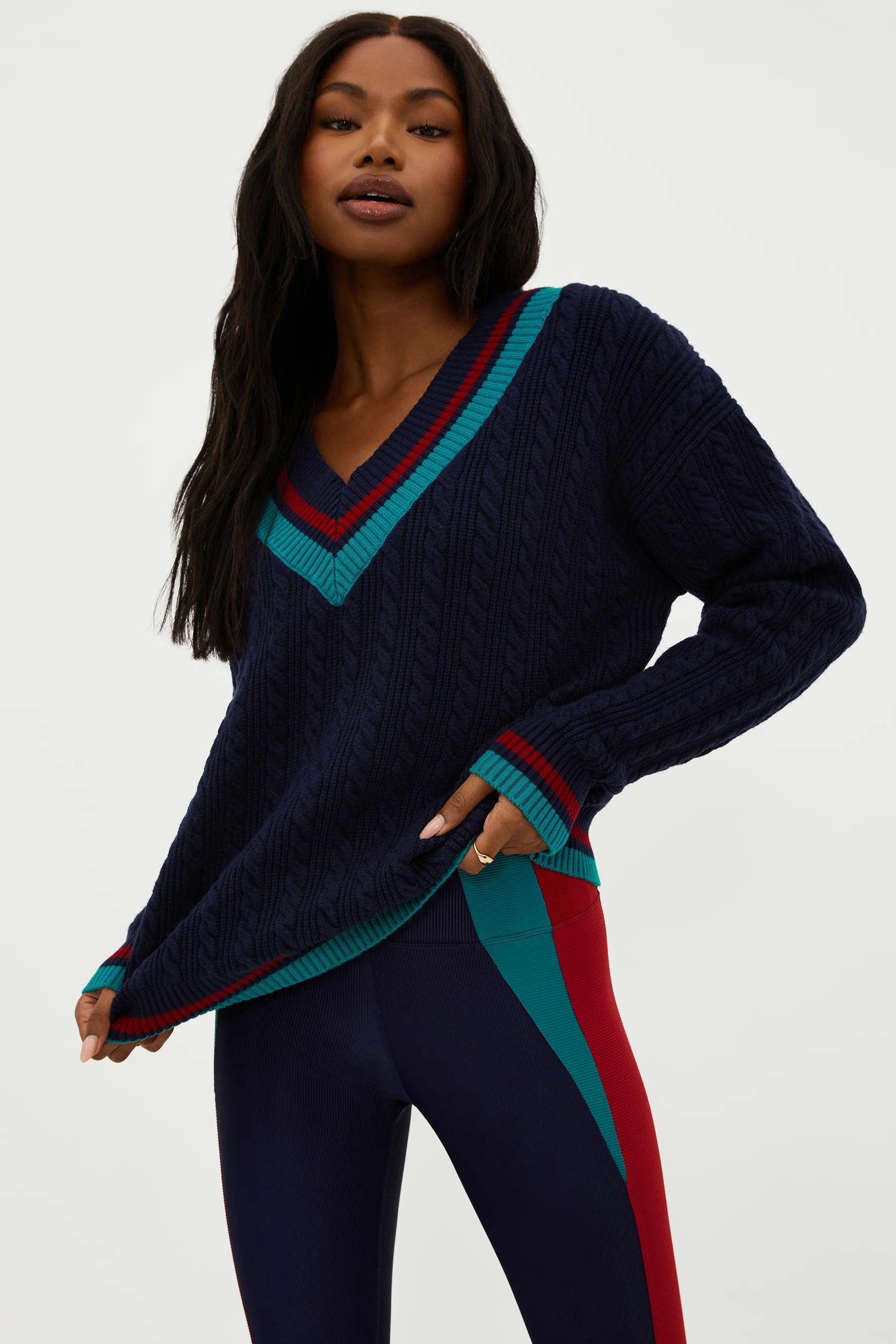 MONTANA SWEATER ULTRAMARINE COLORBLOCK | Beach Riot