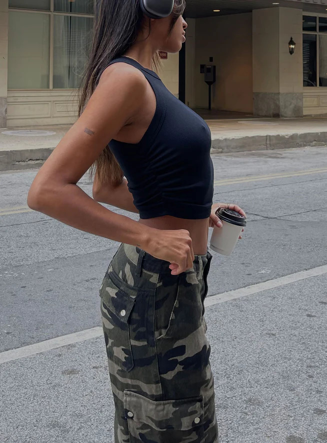 Mason Top Black Lower Impact | Princess Polly US