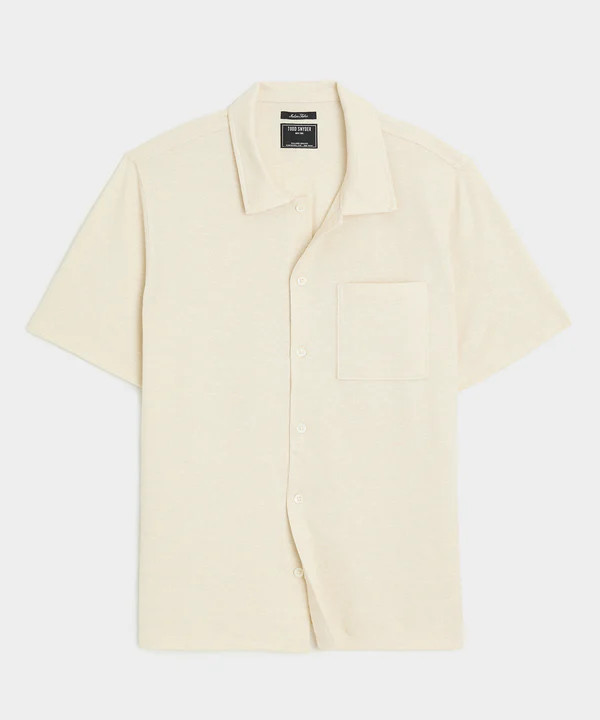 Linen-Cotton Polo | Todd Snyder