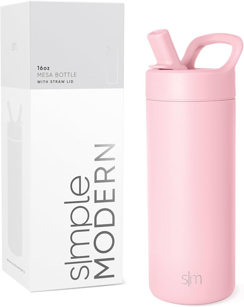 Simple Modern Kids Water Bottle with Straw lid | Insulated Stainless Steel Thermos | Reusable Wat... | Amazon (US)