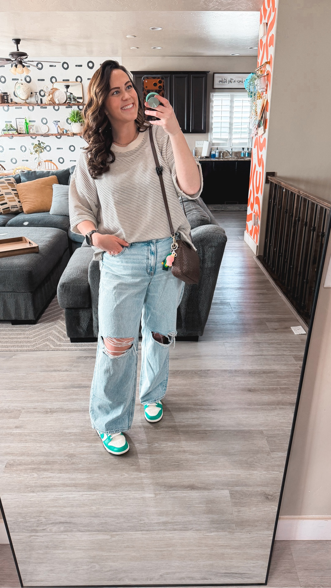 I’m not like a regular mom, I’m a cool mom. 💃🏻

This is my final form.

😂😂

Anyway! What you came for!

Comment ‘FRIDAY’ I’ll have my links sent straight to your messages! 🥰 

Bra 38DD: @hsia.official
Undies (XXL): @meundies
Jeans 16 LONG: @American Eagle Outfitters  
Shirt XL: @American Eagle Outfitters  
Sockies: @amazonfashion
Shoes: @Nike US  
Bag: @onequince  
Hydration: @alaninutrition 

size 14 | L/XL | 5’9

#comfyoutfits #midsizestyle #everydayoutfits #weekendoutfit  #coolmom 

#LTKMidsize #LTKmomlife #LTKTall