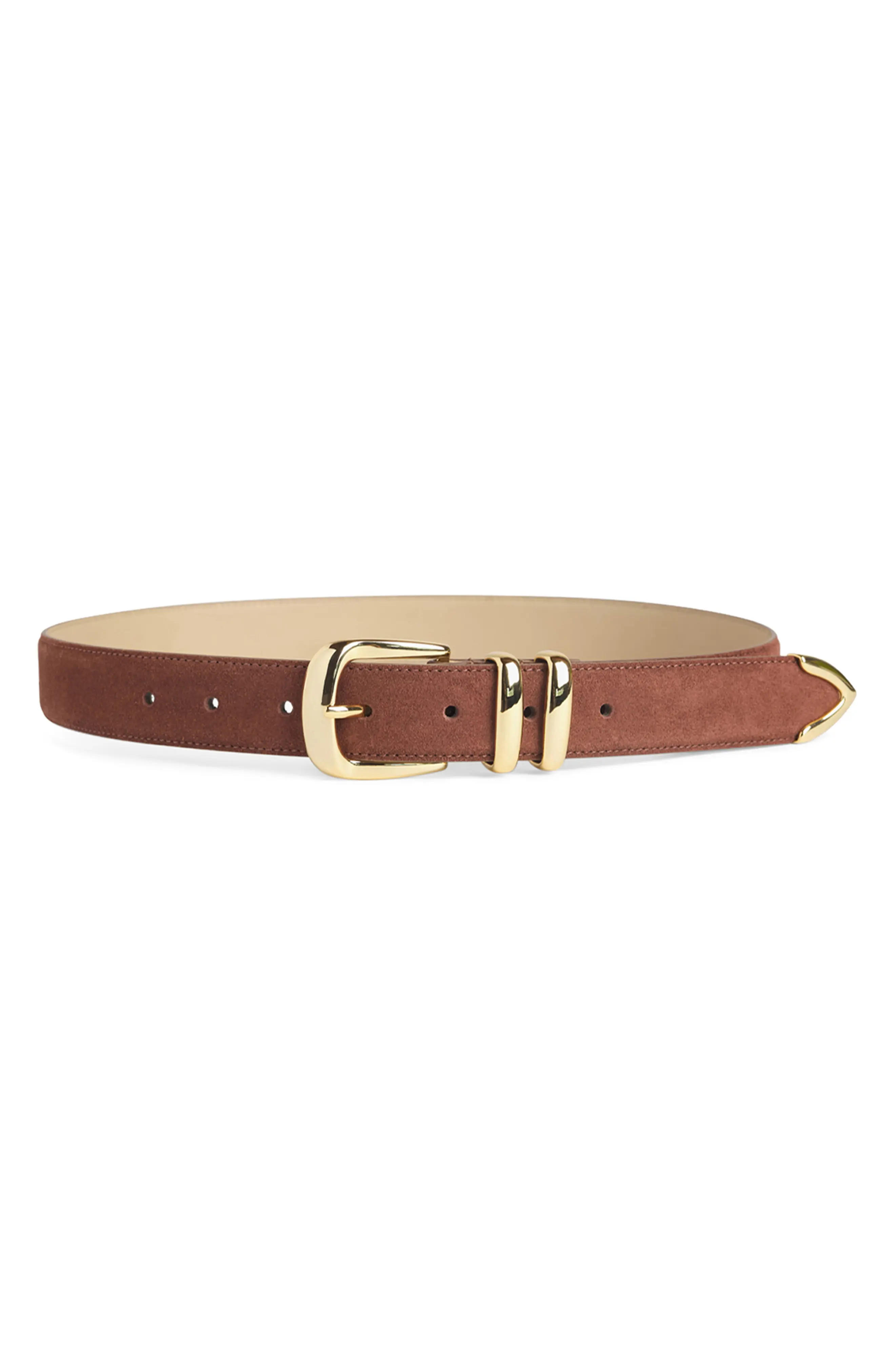 Favorite Daughter The Jordan Suede Belt in Light Brown at Nordstrom, Size Small | Nordstrom