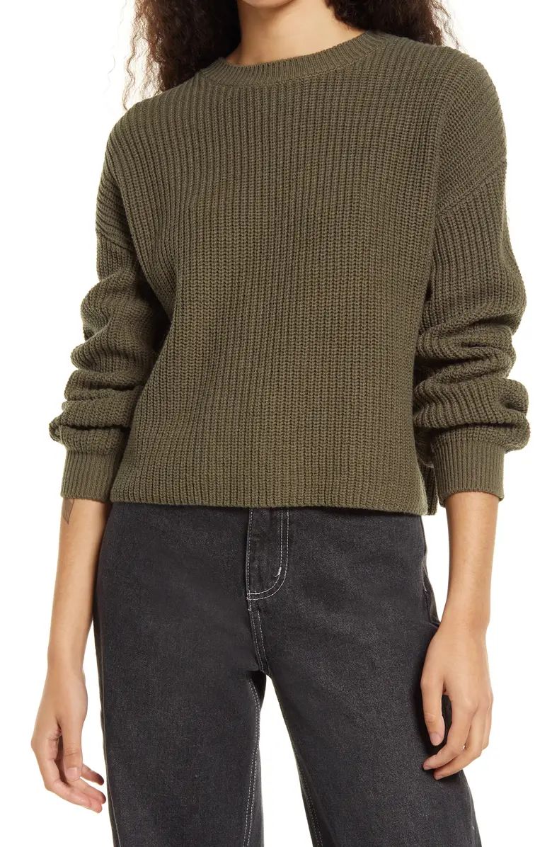 Cleo Crop Crewneck Sweater | Nordstrom