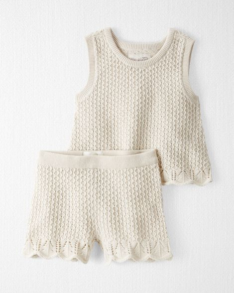 Baby Girl 2-Piece Organic Cotton Sweater Knit Set | Carter's Inc