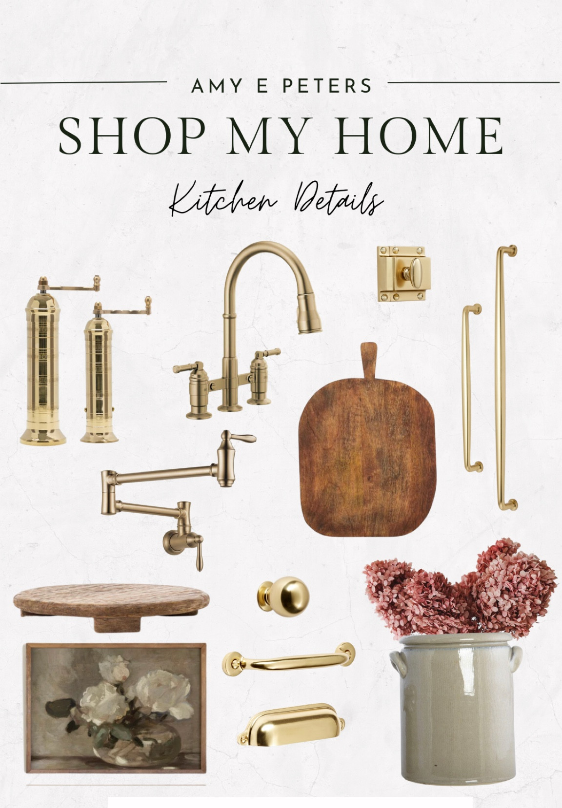 Kitchen sources 
Appliance pulls, latch, salt and pepper mill

#LTKFind #LTKstyletip #LTKhome