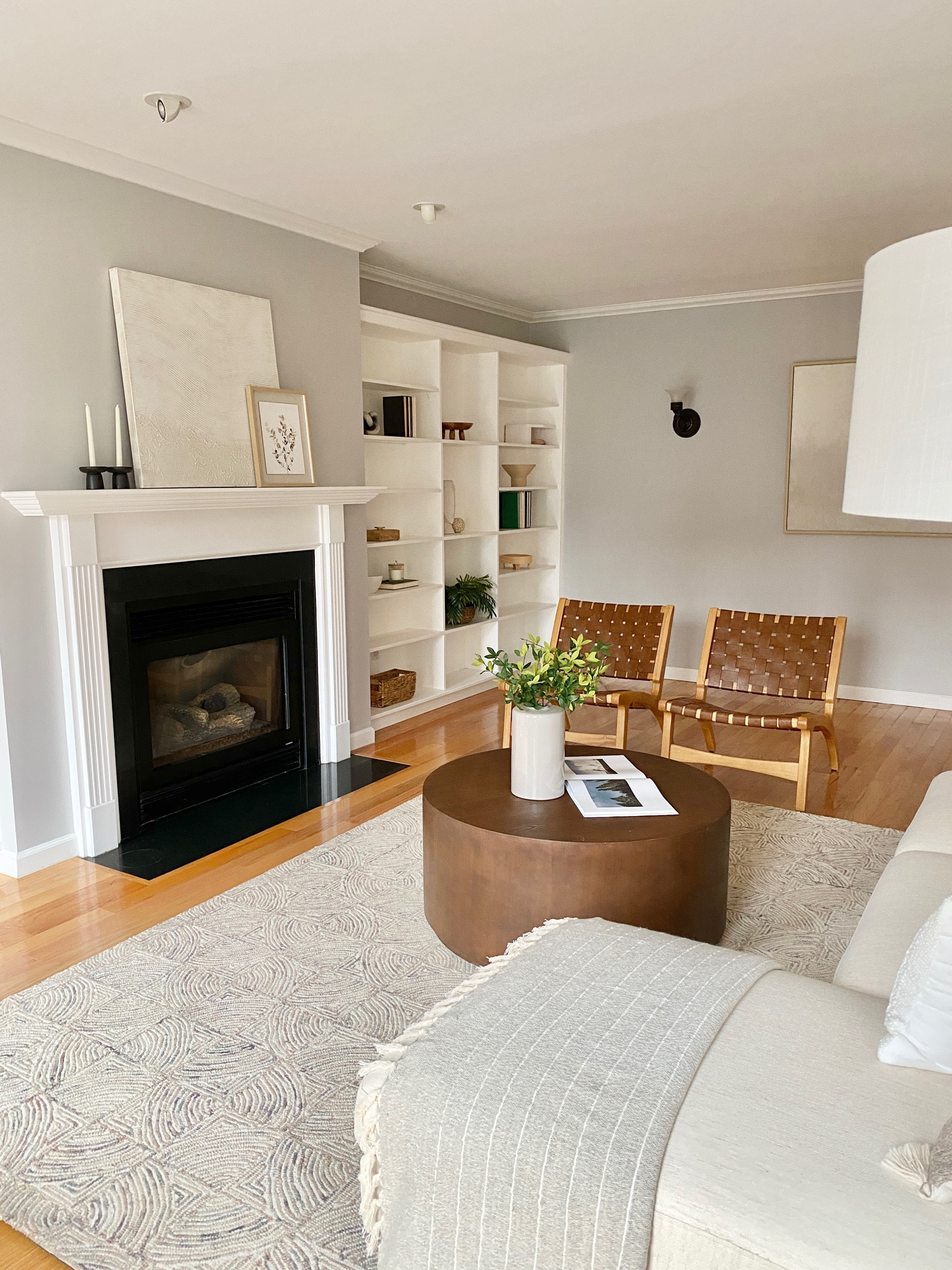 Beautiful round coffee table.

#livingroom #livingroominspo 

#LTKhome