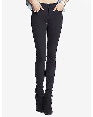 Mid Rise Black Skinny Jeans, Women's Size:18 Short | Express