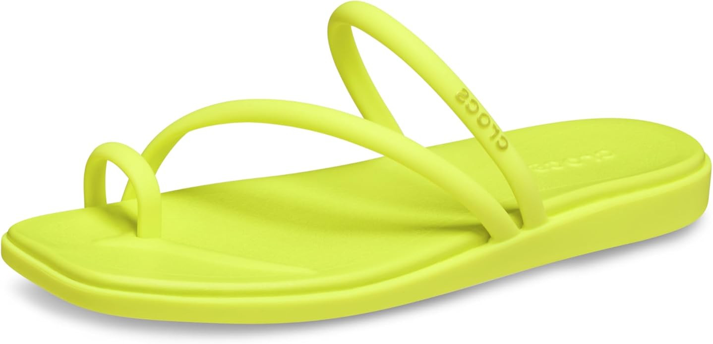 Crocs Women's Miami Toe Loop Sandal Flat | Amazon (US)