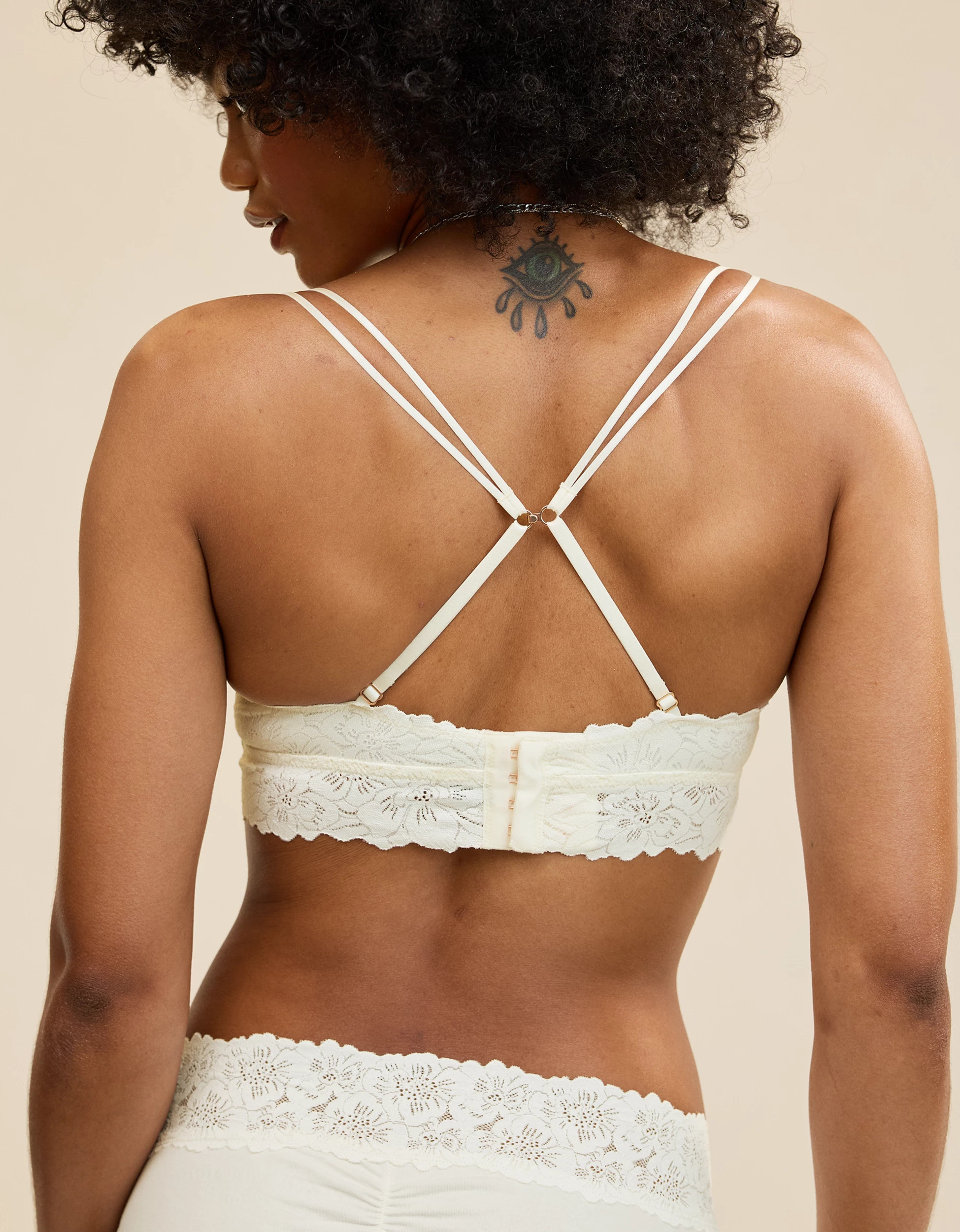 Show Off Rosey Lace Padded Plunge Bralette | American Eagle Outfitters (US & CA)